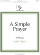 A Simple Prayer / Soliloquy Handbell sheet music cover